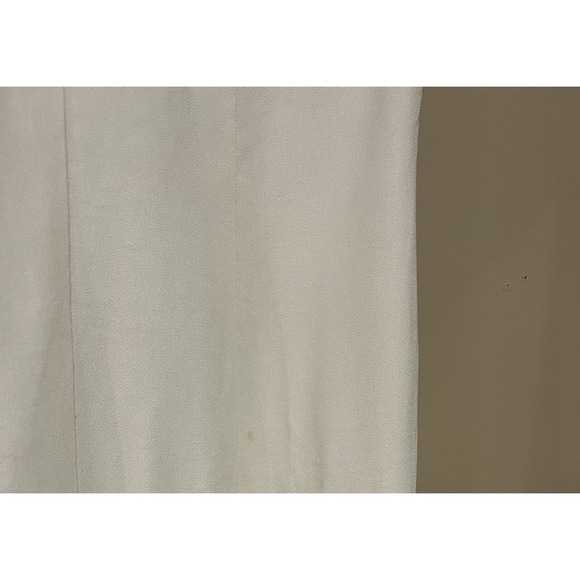 Xtrmz Vintage White/Ivory Lace Button Front Short Sleeve Mock Neck Dress Wedding - Picture 6 of 10